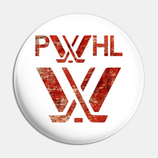 Distressed PWhl logo Pin