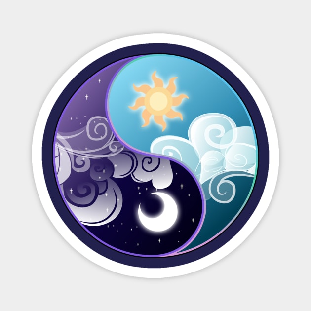 My Little Pony - Subtle Brony Yin Yang Circle Magnet by nimaru