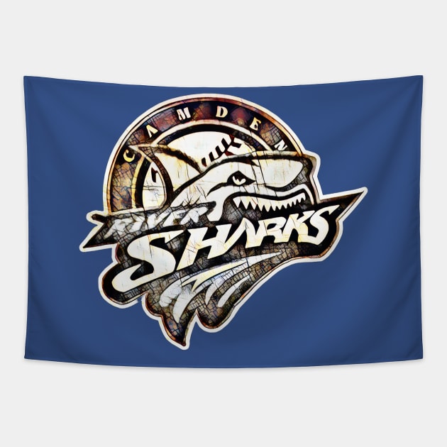 Camden Riversharks Baseball Tapestry by Kitta’s Shop