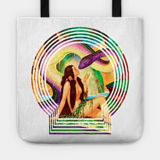 anaconda and beautiful brunette witch Tote