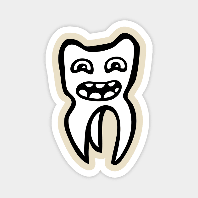 tooth Magnet by Huggy Mauve