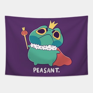 Angry Frog King Tapestry