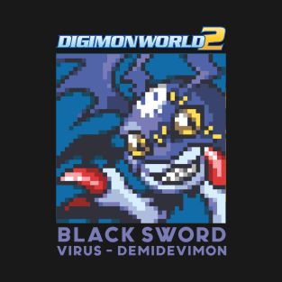digimon world 2 black sword demidevimon T-Shirt