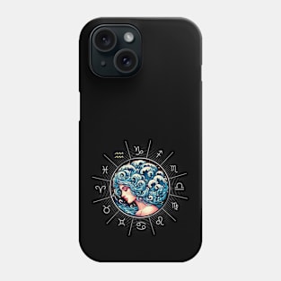 ZODIAC Aquarius - Astrological AQUARIUS - AQUARIUS - ZODIAC sign - Van Gogh style - 5 Phone Case