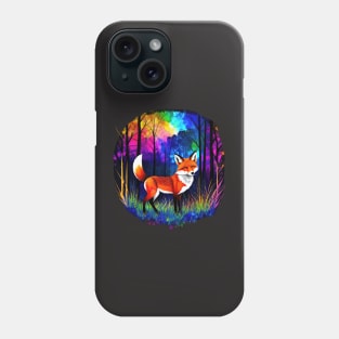 Neon Forest Fox 1 Phone Case