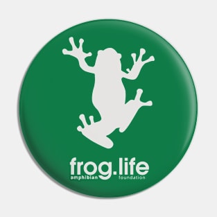 Frog.Life (Light Grey) Pin