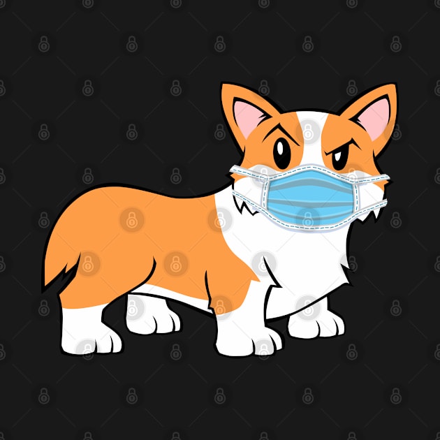 Pembroke Corgi Quarantine Mode by Prescillian Art