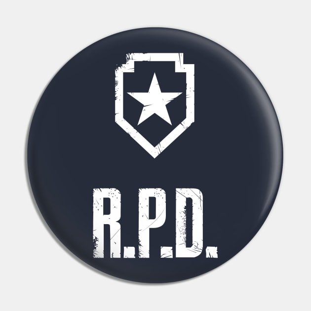 RESIDENT EVIL R.P.D. shield Pin by FbsArts