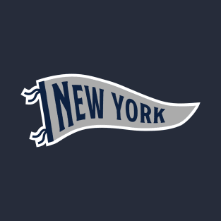 New York Pennant - Navy 2 T-Shirt