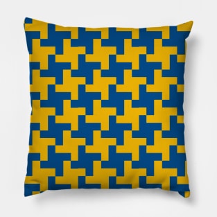 Cogwheels Patchwork Pattern Pillow