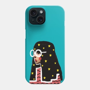 The Girl With Stars In Her Hair Phone Case