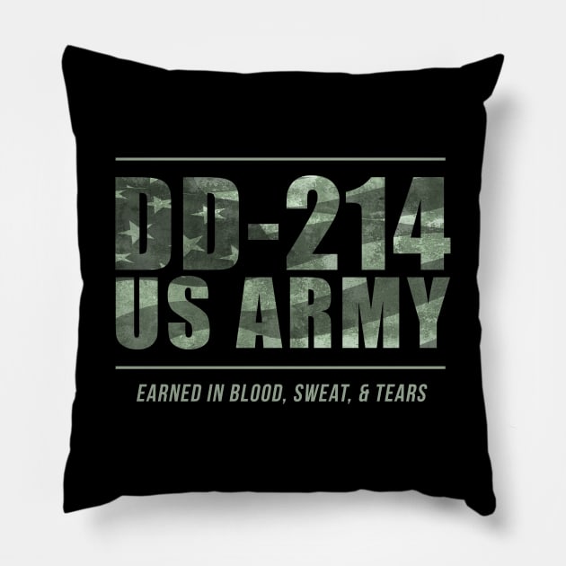 DD-214 US Army Pillow by Victor Wear