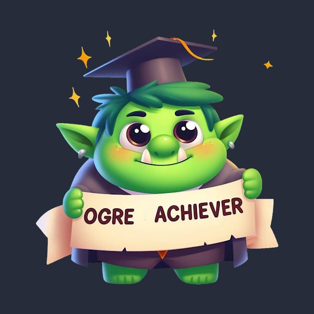 Cute Ogre Achiever Illustration by Dmytro