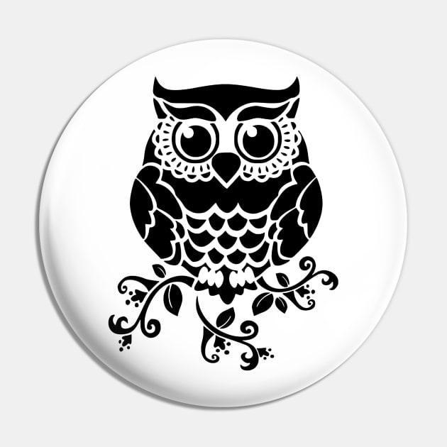 Cute Owl Pin by chaseoscar