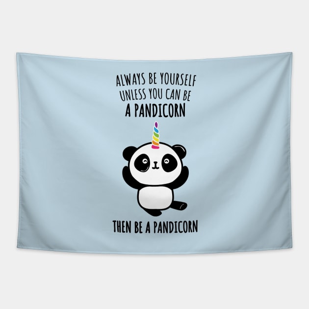 Cute Pandicorn - Funny Panda Unicorn Gifts Shirts Tapestry by teemaniac