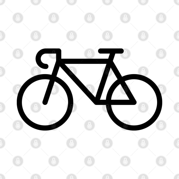 Racing Bicycle / Bike (Icon / Pictogram / Pictograph / Black) by MrFaulbaum