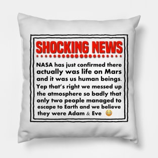 There Was Life On Mars Pillow