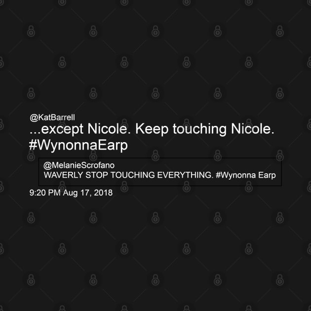 Keep Touching Nicole - White by PurgatoryArchaeologicalSurvey