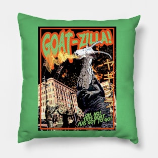 Goatzilla Pillow