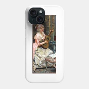 Woman With a Guitar by Raimundo Madrazo Phone Case