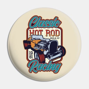 Classic Hot Rod Racing Brooklyn 1981 Pin