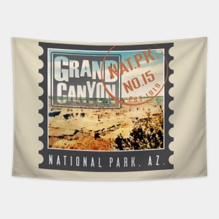 Grand Canyon National Park Stamp Tapestry