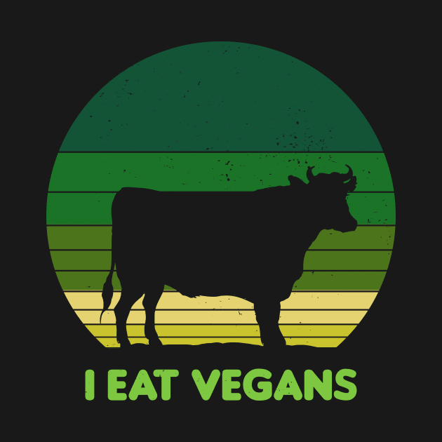 I Eat Vegans Vintage Sunset by Radarek_Design