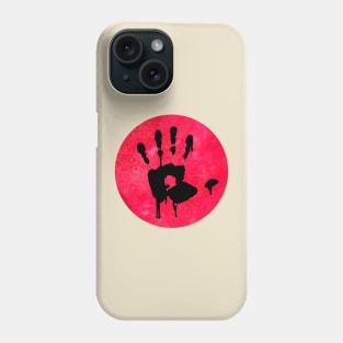 Handprint on Red Phone Case