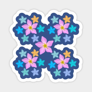 Wildflower Snowflake Magnet