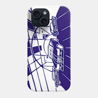 Rocket League inspired linocut Phone Case