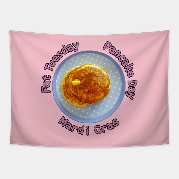 Pancake Day AKA Fat Tuesday Tapestry by ellenhenryart