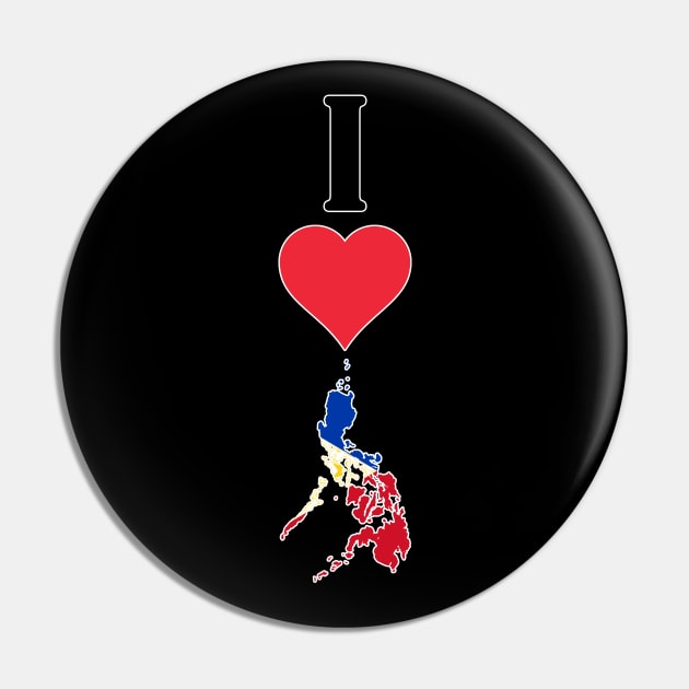 I Heart Philippines I Love Philippine National Flag Map Vertical Pin by Sports Stars ⭐⭐⭐⭐⭐