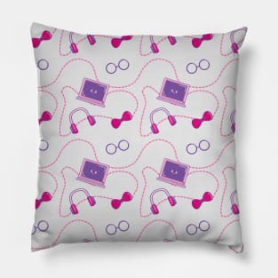 Geek Girl Pattern 6 Pillow