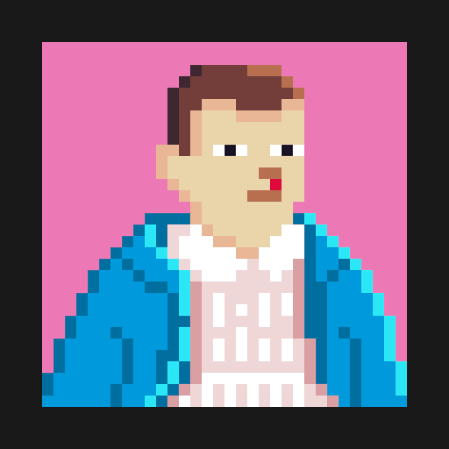 Eleven Stranger Things Pixel 8bit by Quilimo Fan Art