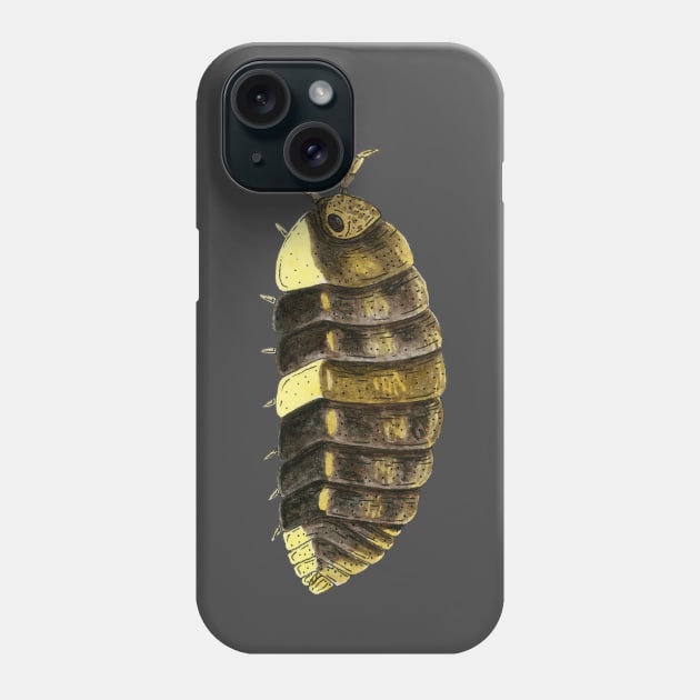 Neotroponiscus lenkoi Isopod Phone Case by paintedpansy