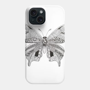 Butterfly Pen Doodle Phone Case