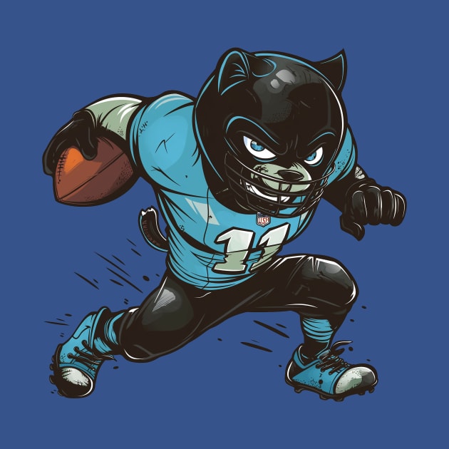 Panthers Touchdown American Football by Wintrly