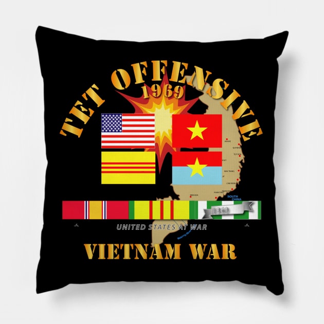 Vietnam - 1969 tet offensive Pillow by twix123844