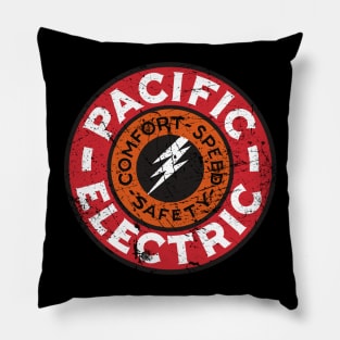 Distressed Pacific Electric Railway Pillow