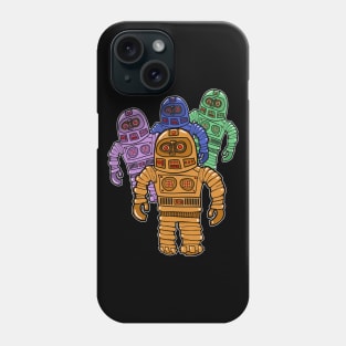 Four Robots Phone Case