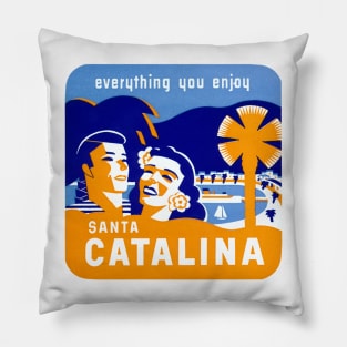 1950s Santa Catalina Island Pillow