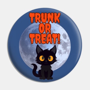 Cute Halloween black cat Trunk or treat 2023 Pin