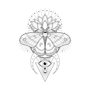 Cecropia Moth | Sacred Geometry T-Shirt