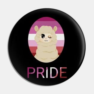 LESBIAN PRIDE Alpaca Pin