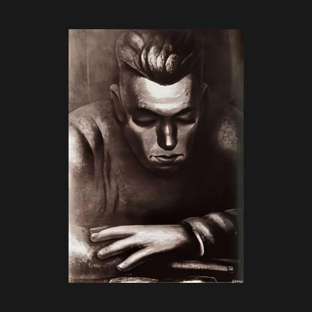 hart crane 1931 - David Alfaro Siqueiros by Kollagio