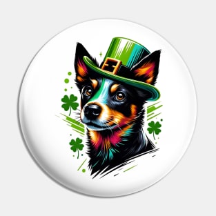 Lancashire Heeler Dons Leprechaun Hat for St Patrick's Day Pin