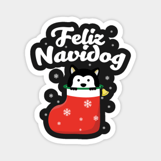 Feliz Navidog Magnet