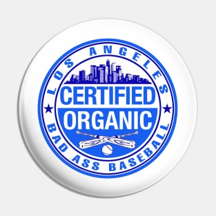 LA Certified Organic Baseball Pin