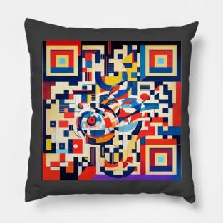 RickRoll QR Code Abstract Painting T-Shirt Pillow