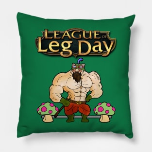 League of Leg Day Pillow